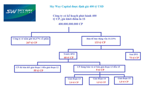 Bảng mô tả kế hoạch phát hành cổ phiếu của Skyway