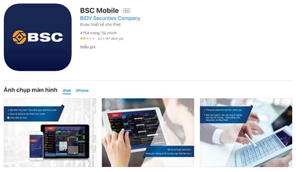 Ứng dụng BSC Mobile
