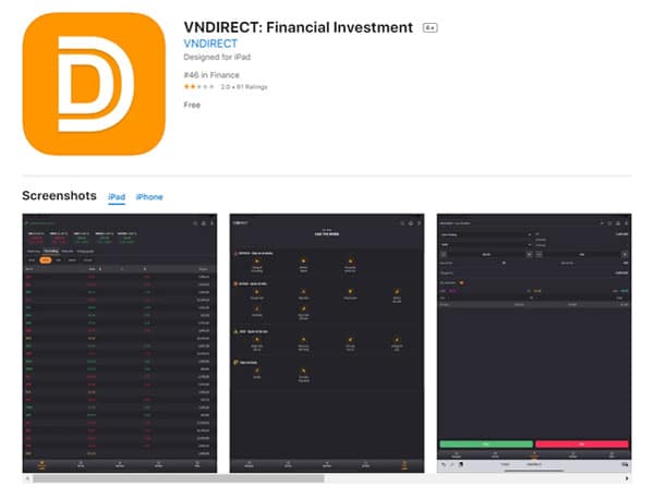 Ứng dụng VNDIRECT Trading Application
