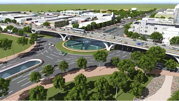 Dự án trọng điểm cụm nút giao thông phía Tây cầu Trần Thị Lý