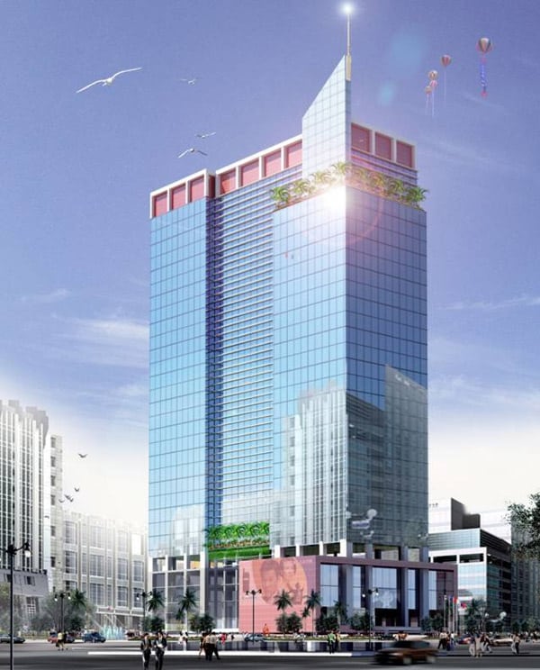 Phối cảnh tòa cao ốc Vietracimex Tower khu đô thị mới Cầu Giấy, Hà Nội